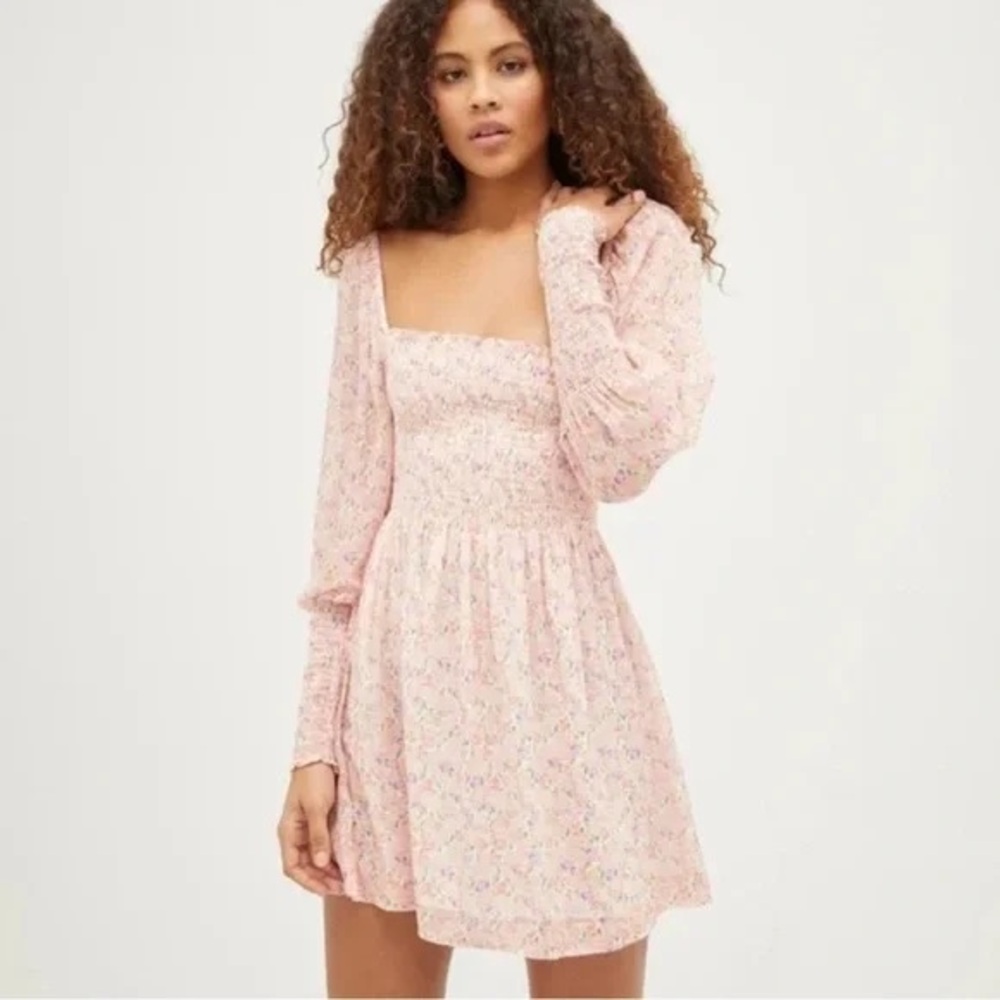 Hill House The Grace Mini Nap Dress Pansy in Pink Size Small NWT